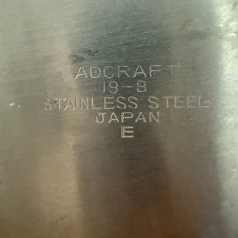 🌸3/$15 Vintage Adcraft 18-8 Stainless Steel Creamer 2.5" - Picture 7 of 7